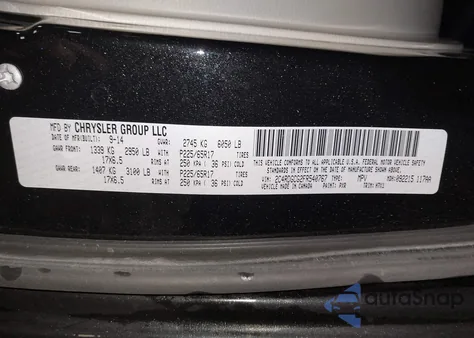 2015 Dodge Grand Caravan Sxt из США, поврежденный, VIN 2C4RDGCG2FR540767